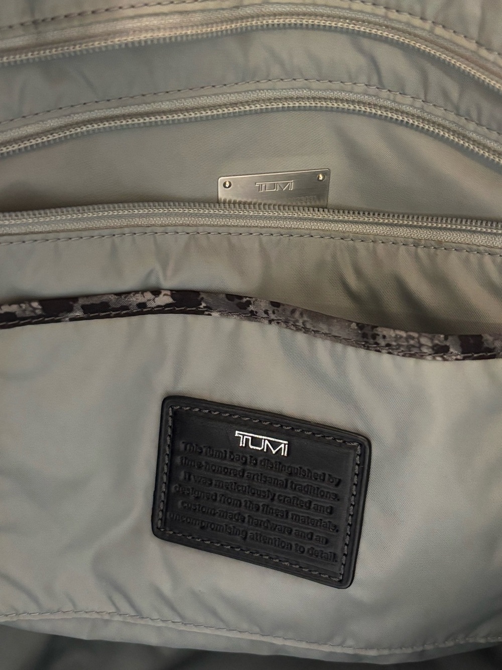 Tumi Snake-Print Tote - Picture 10 of 15